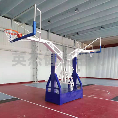 寬臂燕式籃球架配鋼化玻璃